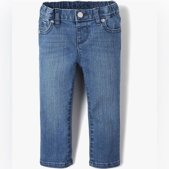 The Children’s Place Toddler Girl’s Super Skinny Adjustable Waist Denim Jeans 5T - Picture 1 of 11